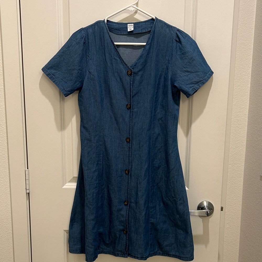 Harper Canyon Indigo Button-Front Midi Dress(S)